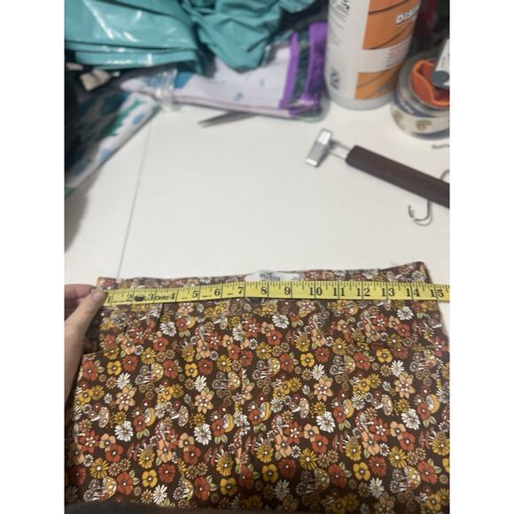 Hollister Women's High Rise Strech Flare Pants Floral Hippie 70s Print Size M - Picture 7 of 11